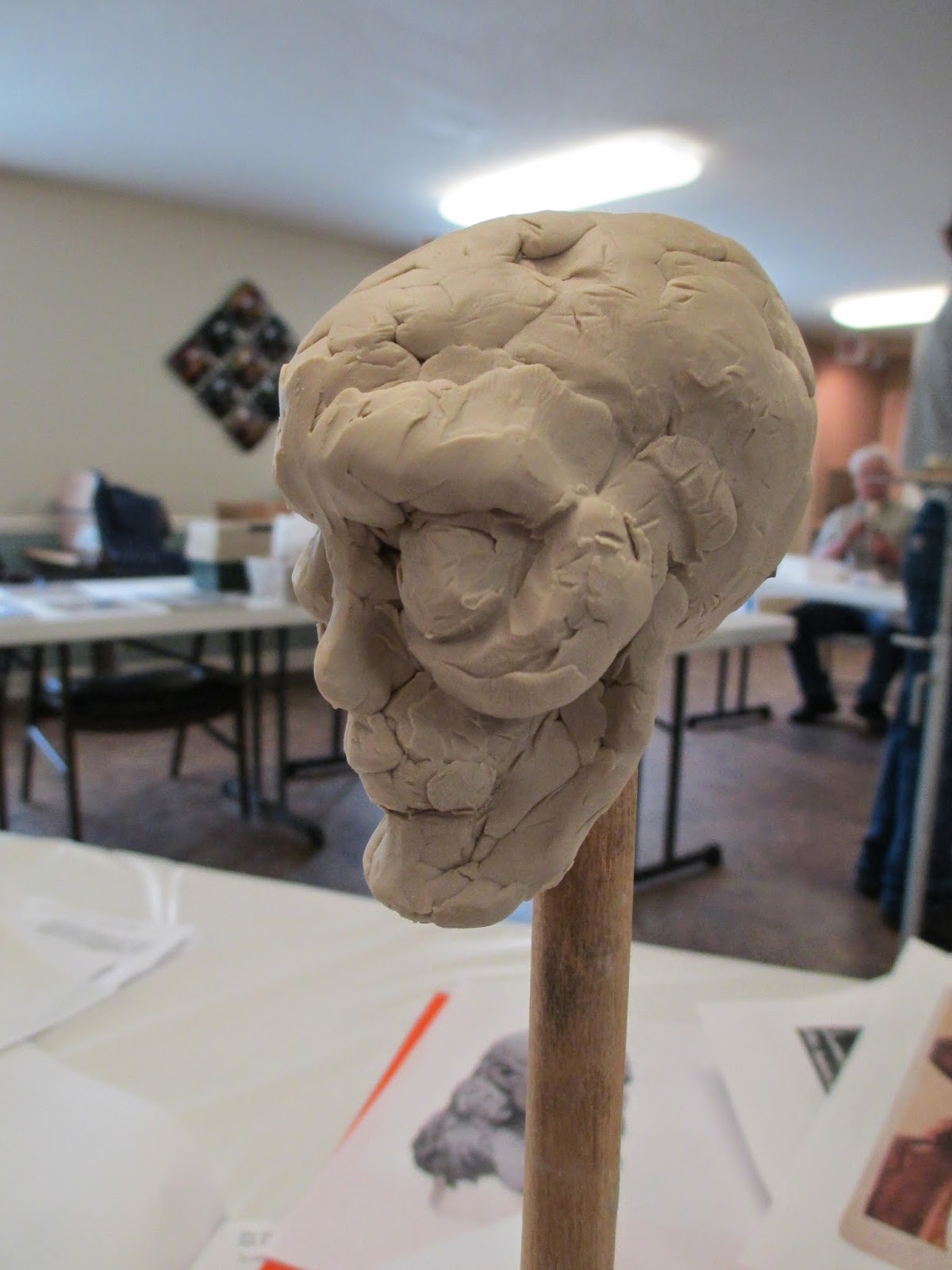 Knotty Wood Spirits Clay Sculpting Class