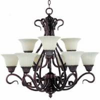 Maxim 2775SVGB Via Roma 9 Light Chandelier Maxim 2775SVGB Via Roma 9 Light Chandelier