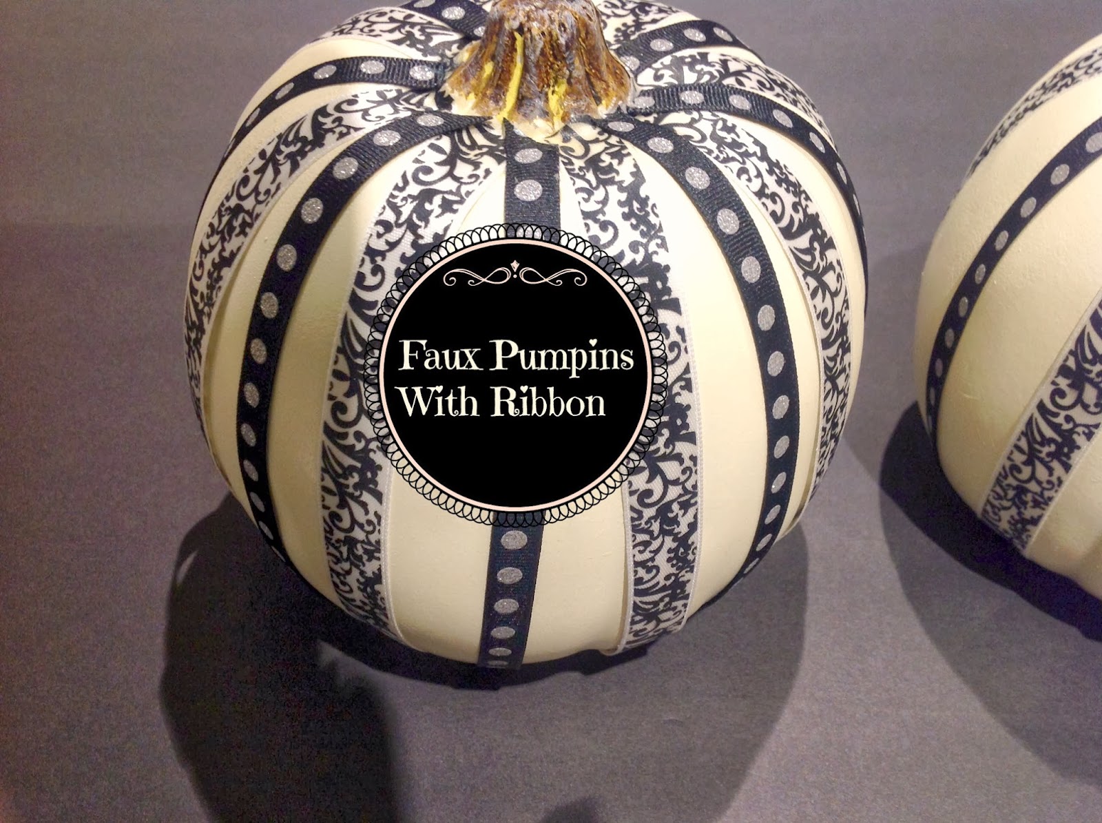 Gluten Free AZ Faux Pumpkins with Ribbon