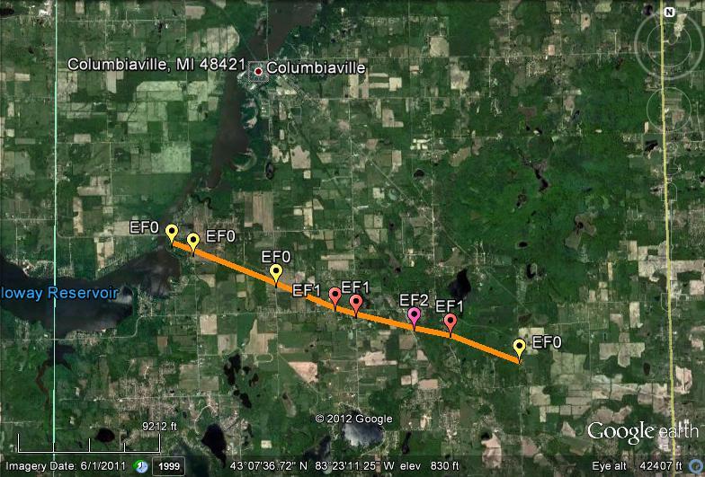Southeast Michigan Weather March 15, 2012 Michigan Tornadoes