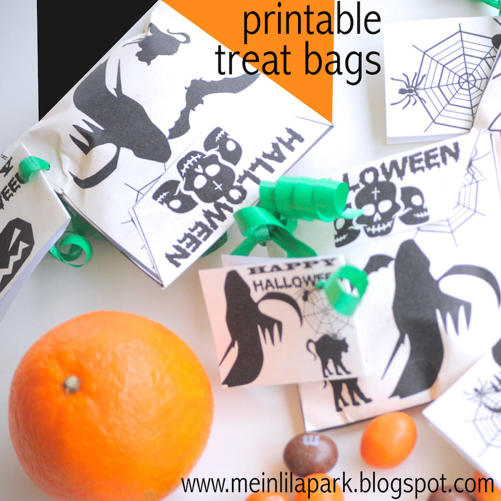Free printable halloween treat bags - Druckvorlage Halloween - freebie