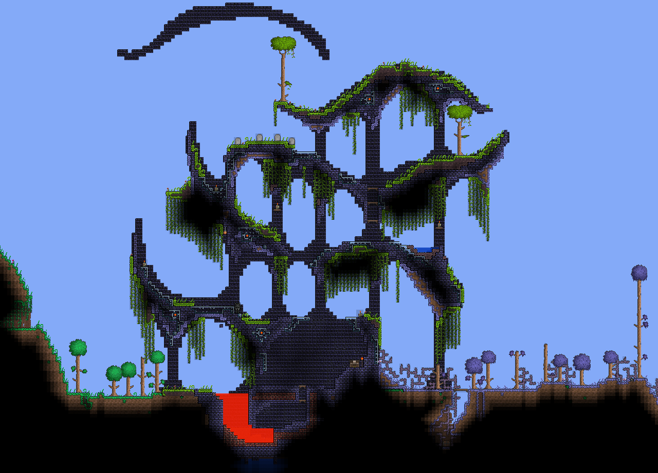 Criações [4] Corrupt Jungle Structure & Dungeon Glowing Musshroom