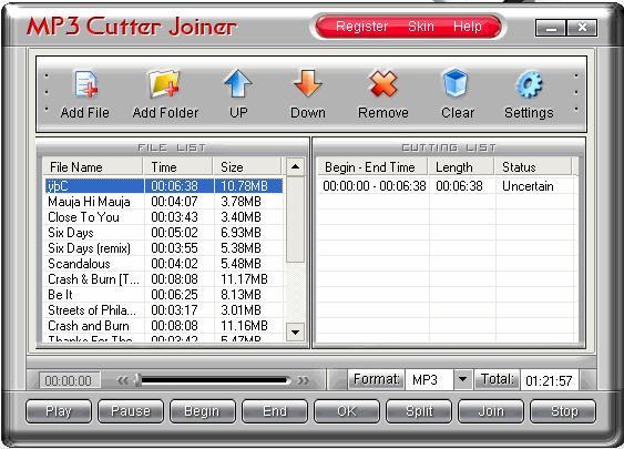 MP3 Cutter Joiner v2.20