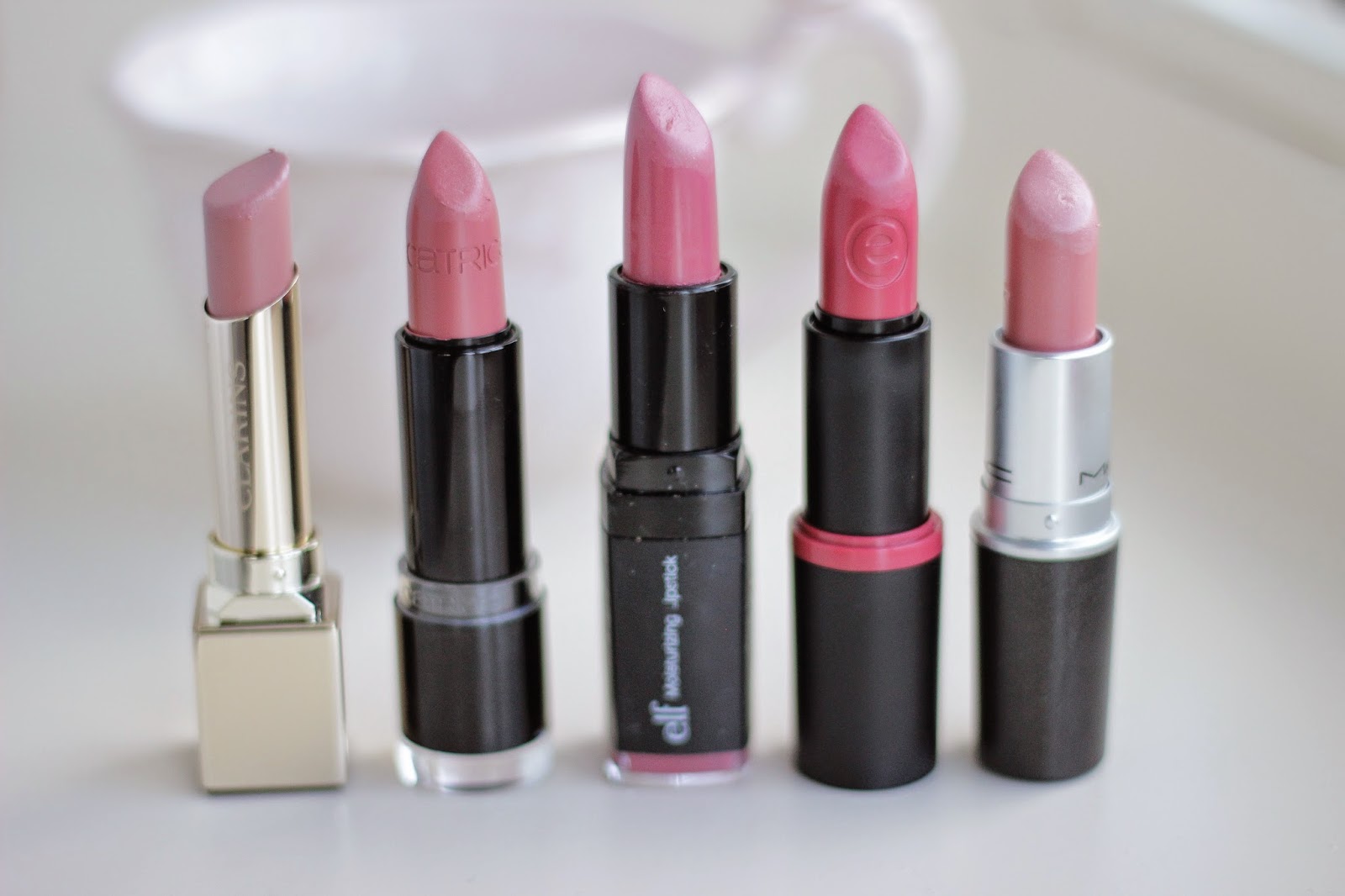favoriete nude roze lipsticks