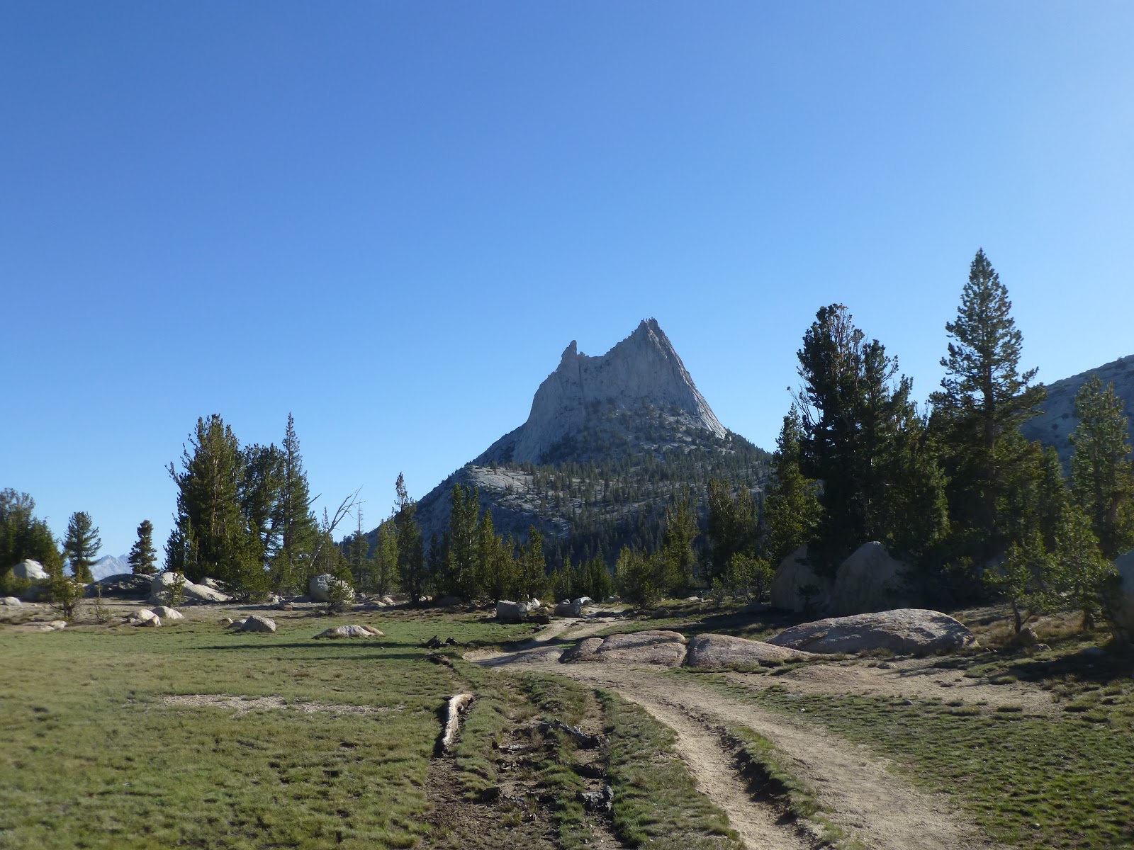 Cathedral Peak, from Cathedral Pass