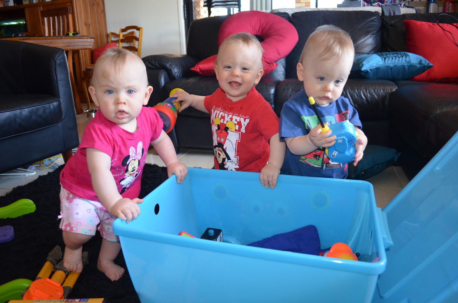 12 Month Old Triplets Caitlin's Happy Heart