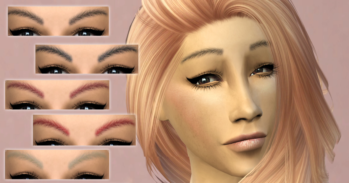 WhiteCrow Creations Arched Fuzzy Eyebrows