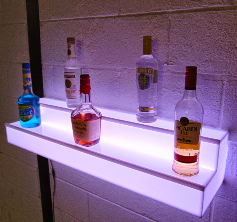Led Lighted Floating Shelf 16 Image Wall Shelves Light Up Floating Wall Shelf