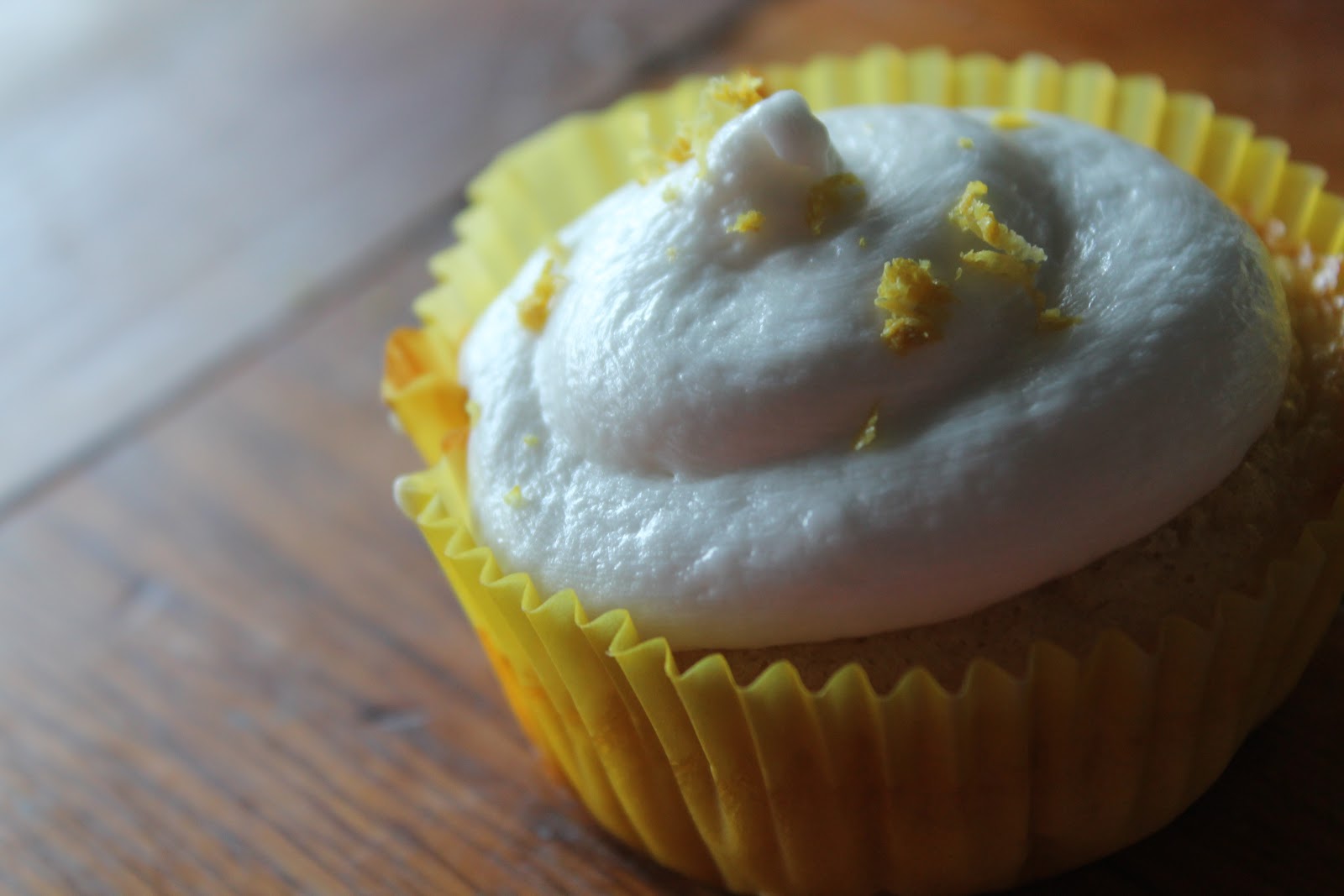 Lemon Cupcakes with Coconut Oil Frosting TfDiaries