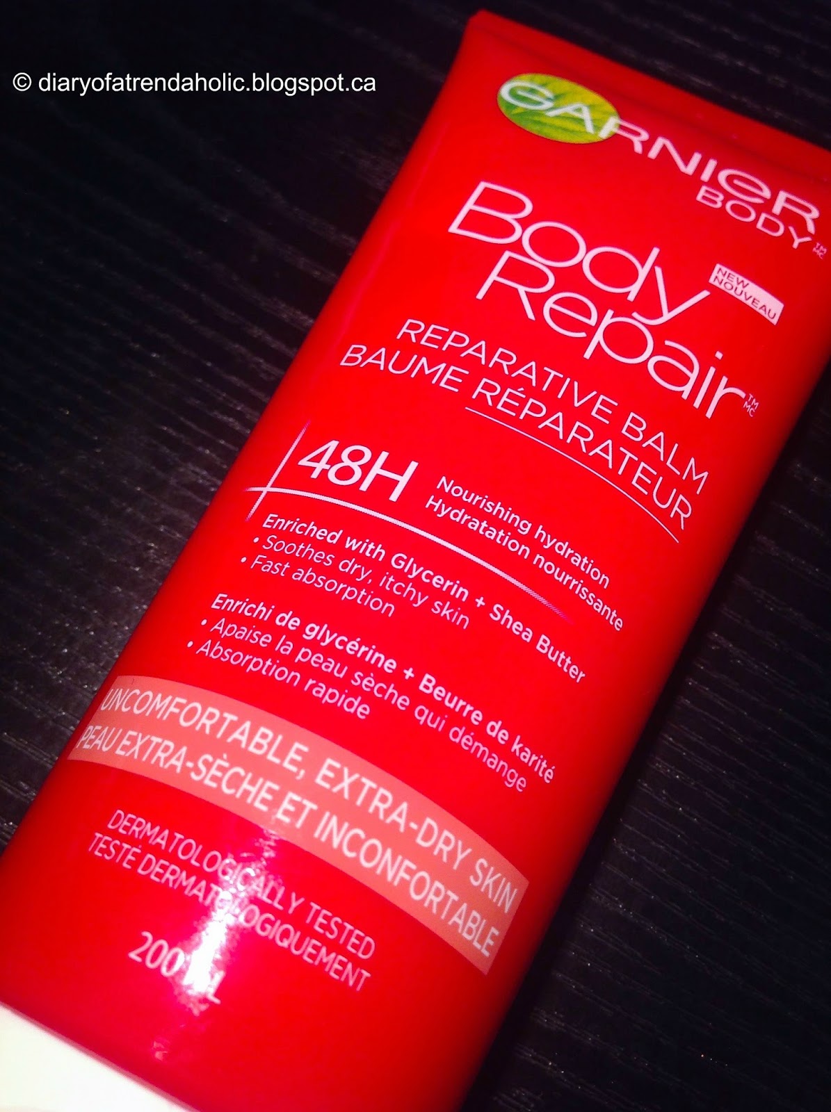 Diary of a Trendaholic Garnier Body Repair Reparative Balm Review