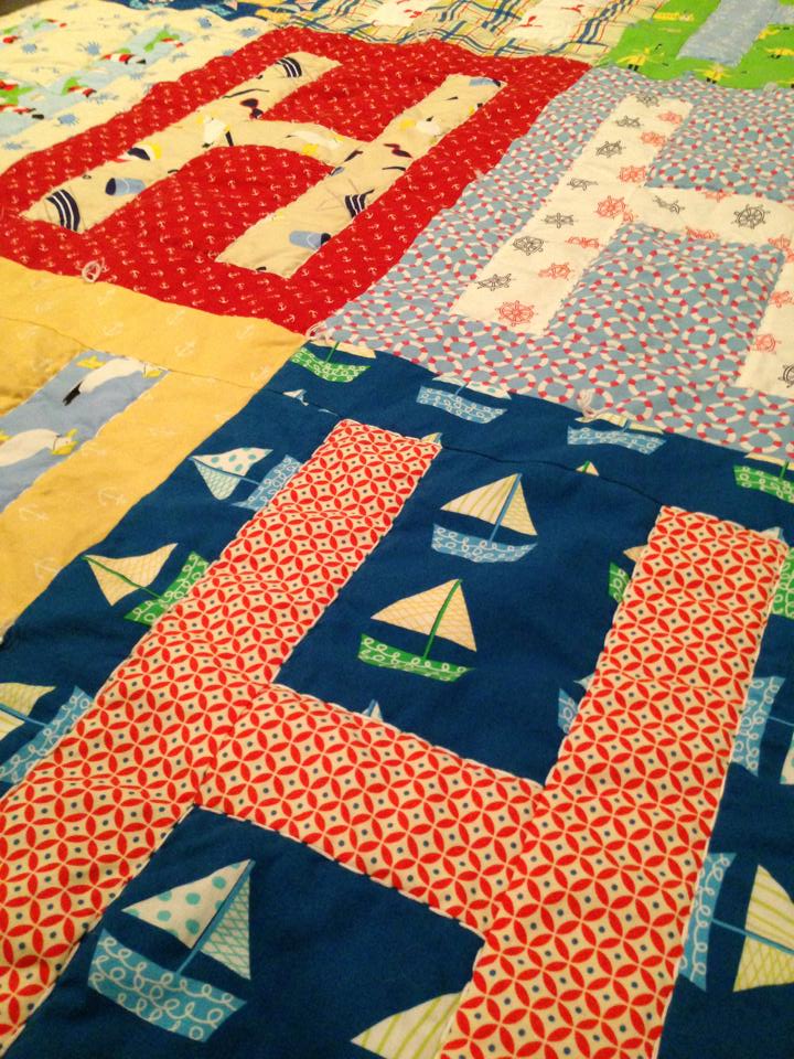 baby burrito quilts H quilt