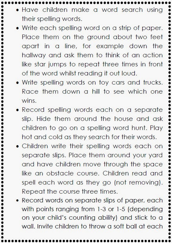 Non Traditional Homework Ideas FREE Handout from Clever Classroom's blog