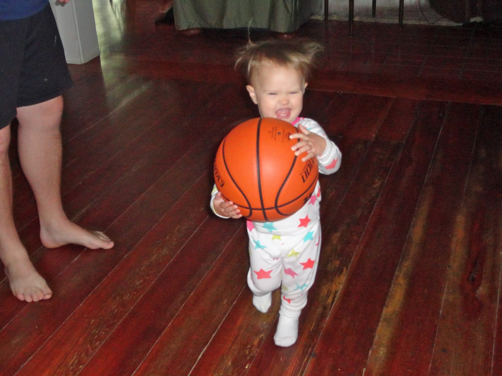 Beatrice Babies Playing Basketball