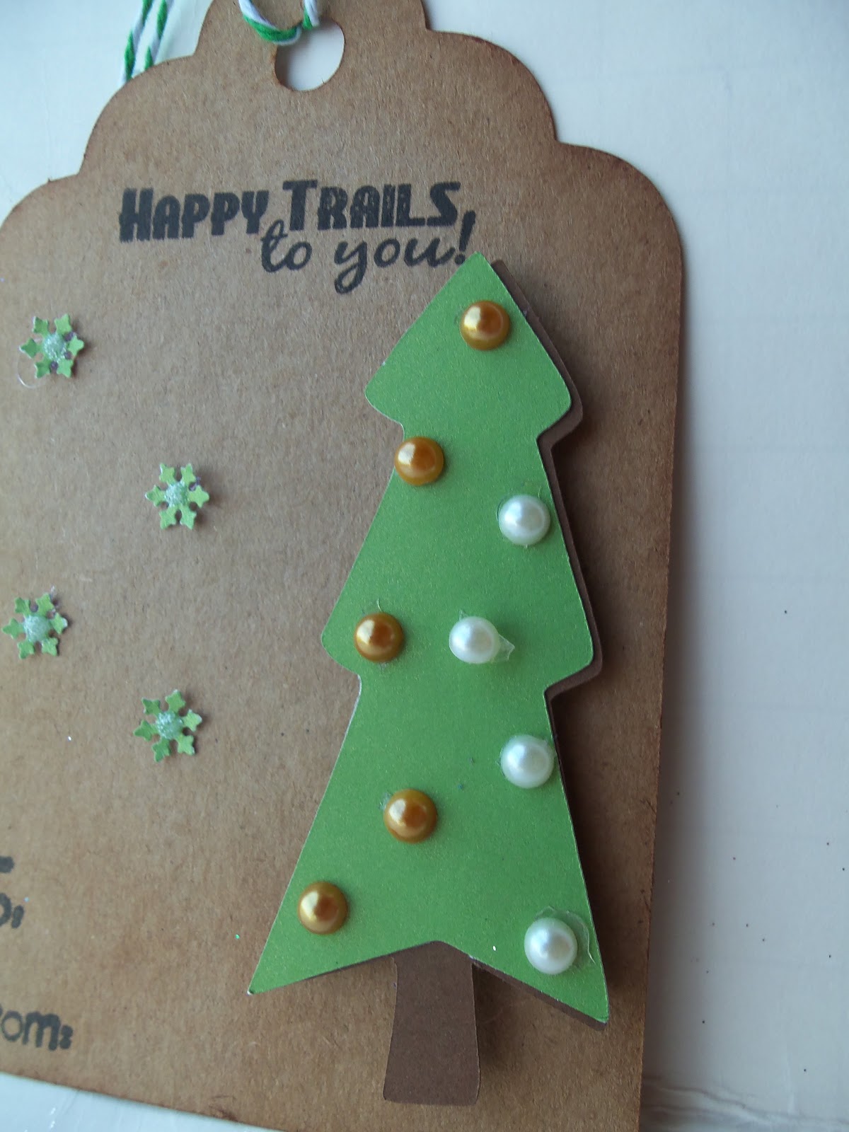 DoubleClick AKA Abusybee Happy Trails to you! Christmas Tree Tag!