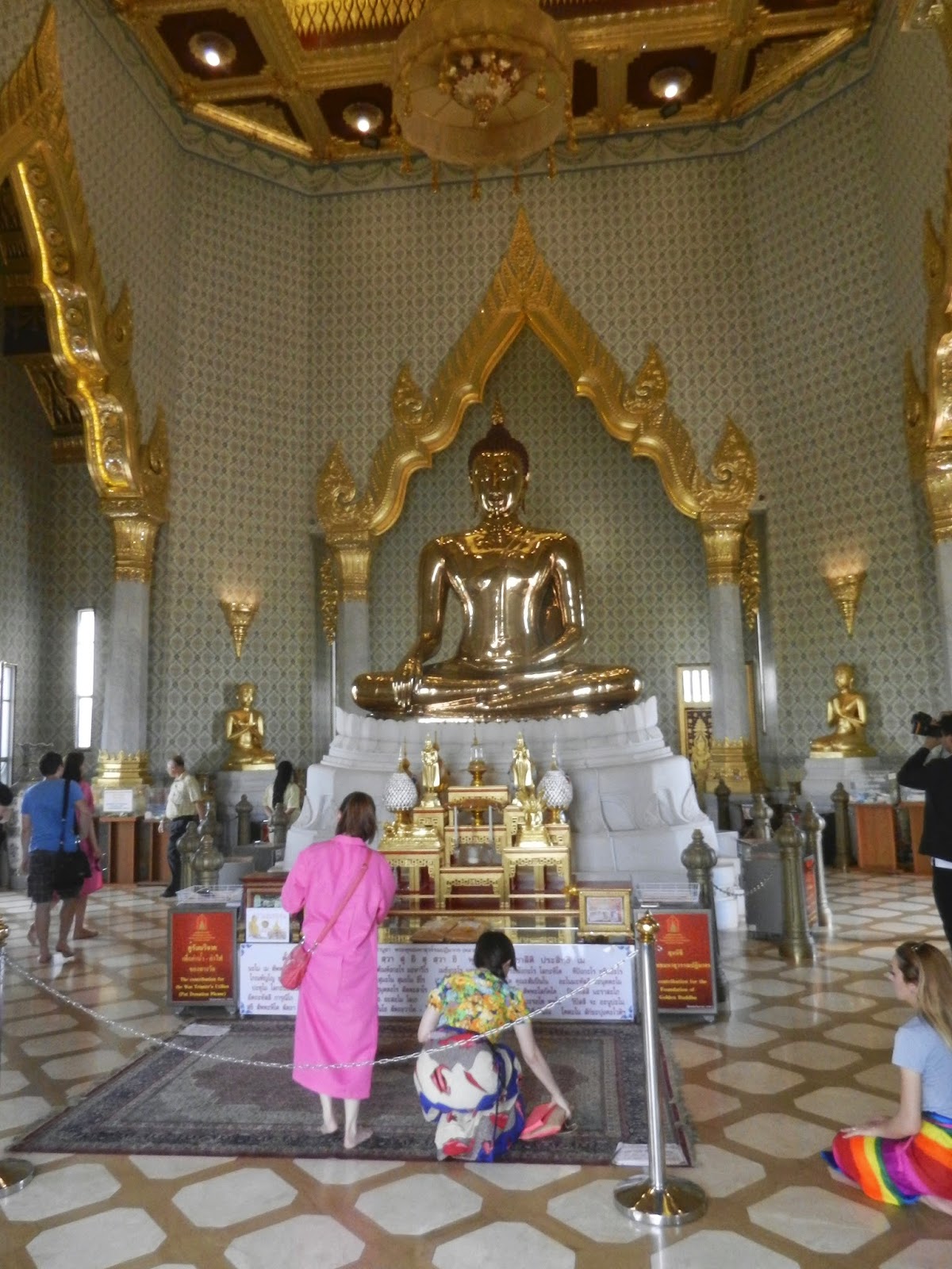 Once around the big blue marble Largest Solid Gold Statue in the World