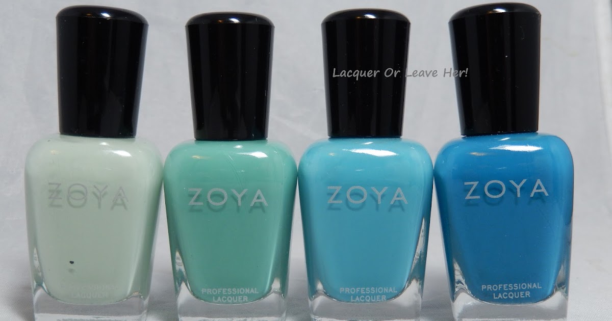 Lacquer or Leave Her! Comparison Before & After Zoya blues sing the
