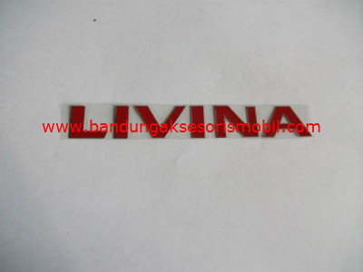 Emblem Alumunium Red Livina Emblem Alumunium Red Livina