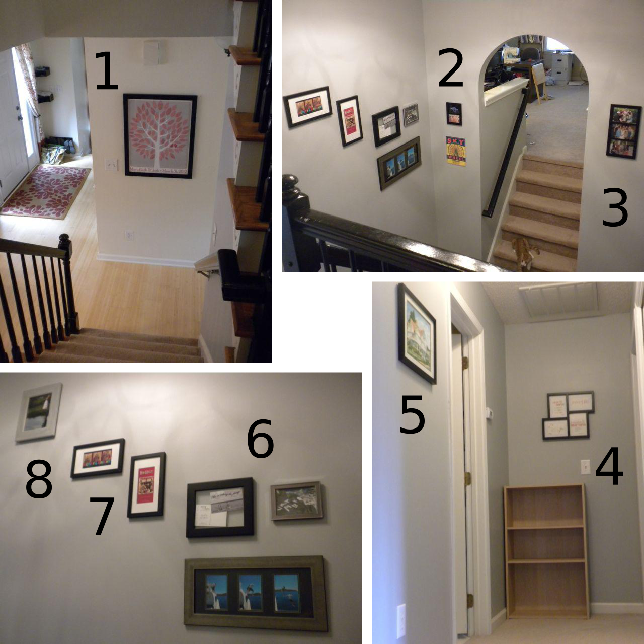 The Stairwell We hang art! Foster House