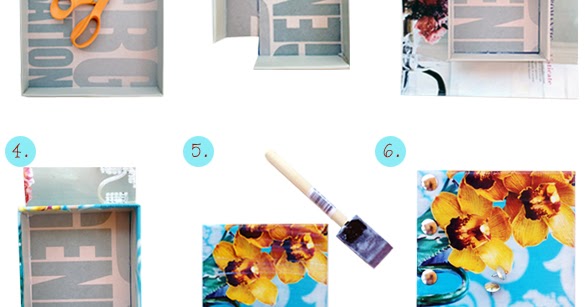 Diy Mini Wall Art From Shoebox Lids