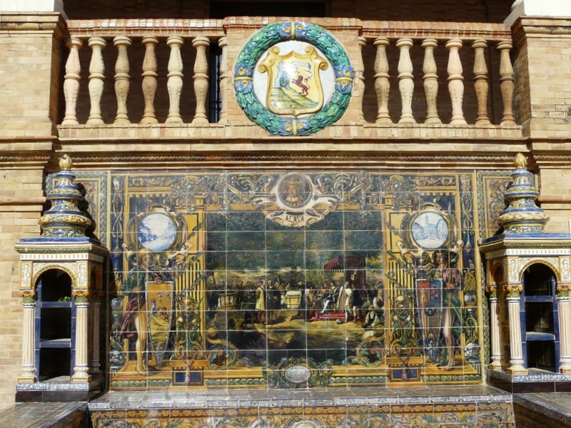 Azulejos en la plaza de España - Sevilla