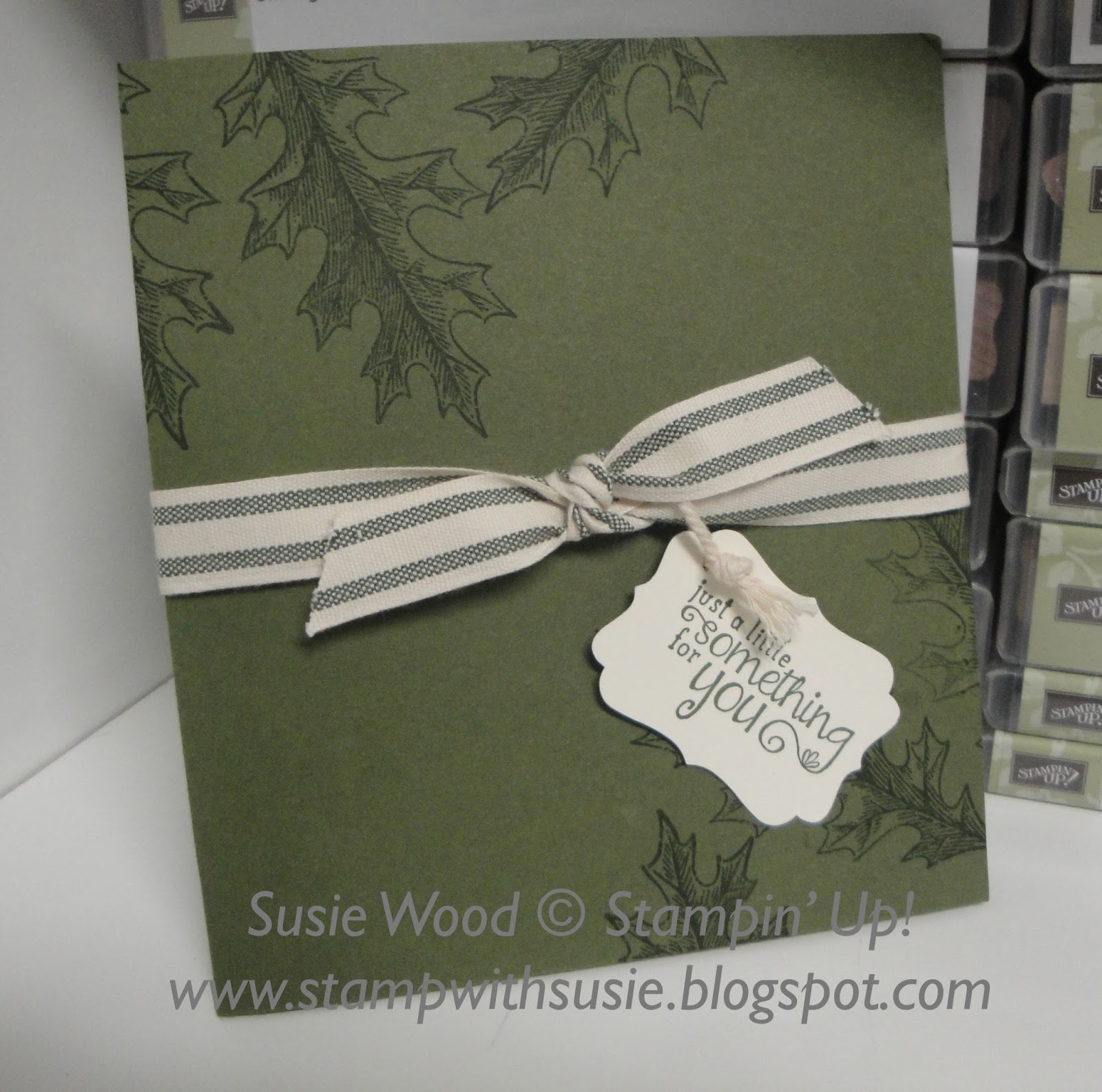 Stamp with Susie A fall card holder!