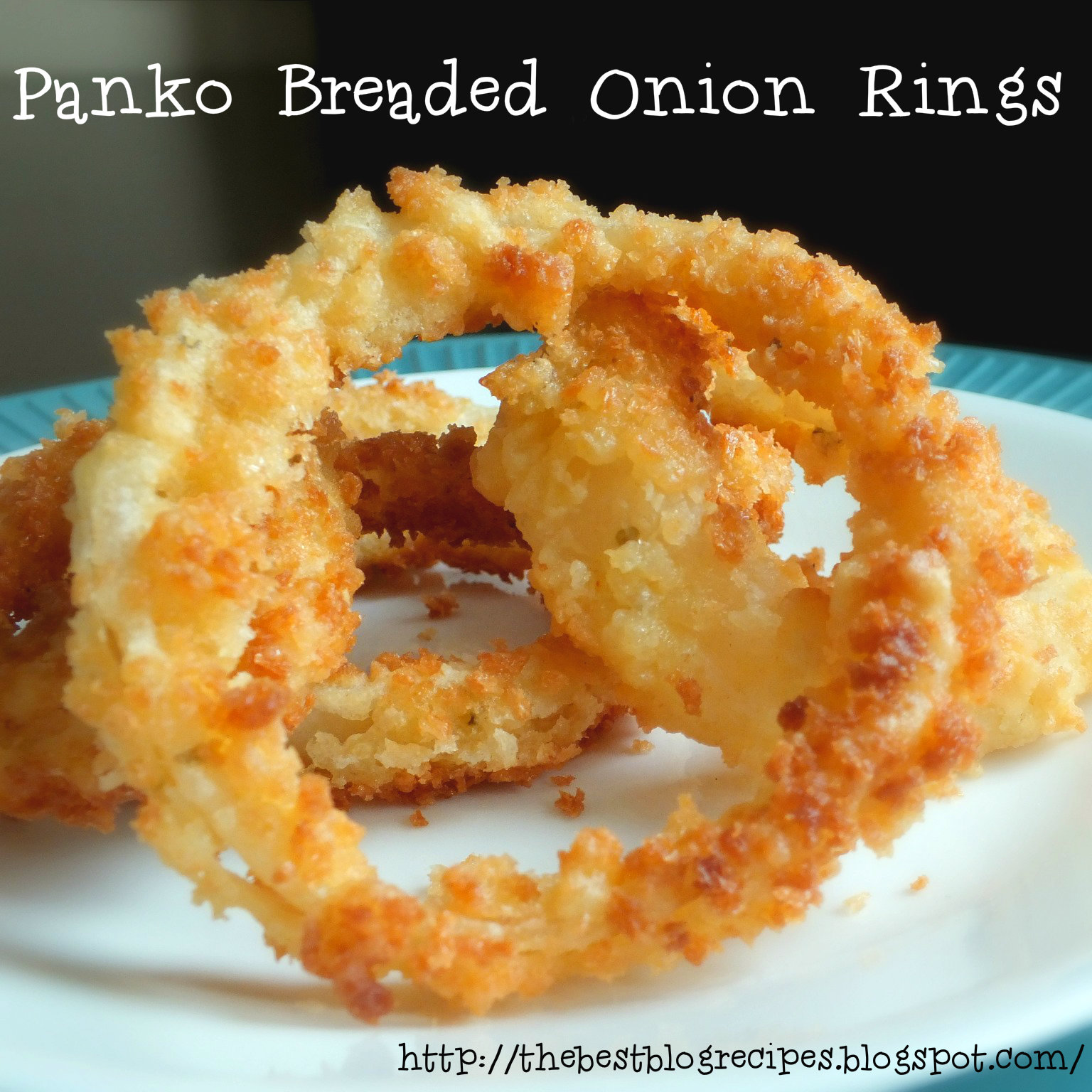 Panko Breaded Onion Rings from {The Best Blog Recipes}