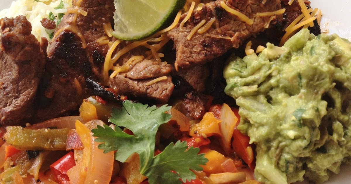 Corpus Delictible Carne Asada Fajitas, Chili Lime Rice & Fresh Guacamole