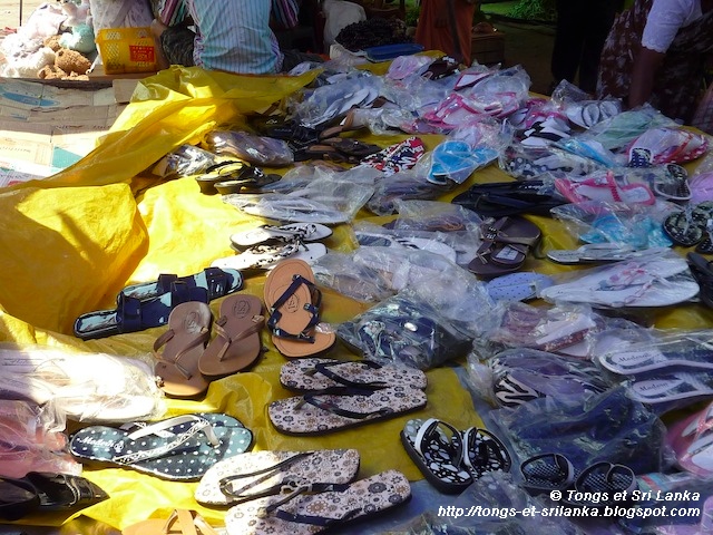 marchand de tongs au Sri Lanka