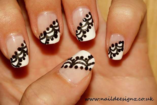 naildeesignz french lace nail