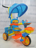 1 Sepeda Roda Tiga GoldBaby Pororo Eddy in Orange and Blue