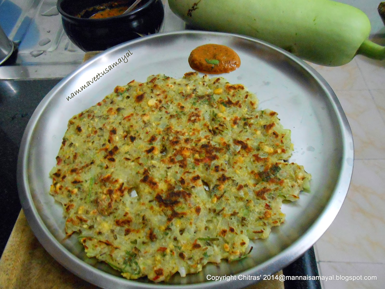 kalakkalsamayal Sprouted Green Gram Pancake