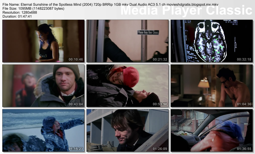 Eternal Sunshine of the Spotless Mind 2004 BRRip 720p Dual