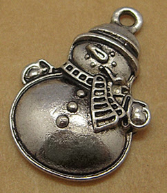 Lovely Snowman Alloy Charms
