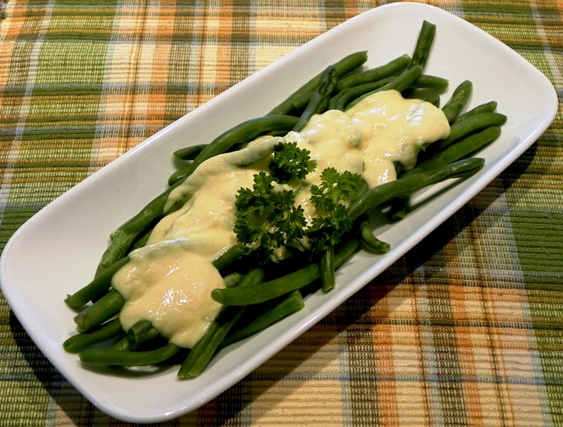 The Iowa Housewife Green Beans with Mustard Sauce