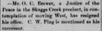 Interior Journal article dated August 20, 1880
