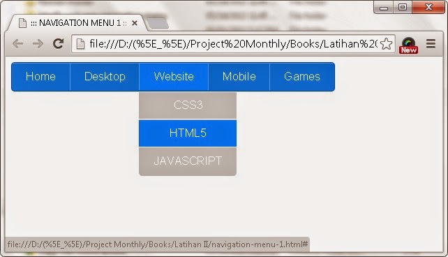 Tips Membuat Menu Dropdown Web Blog