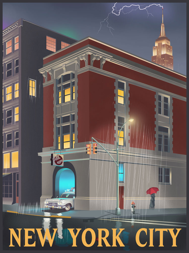 The Geeky Nerfherder Cool Art 'New York City' by Steve Thomas