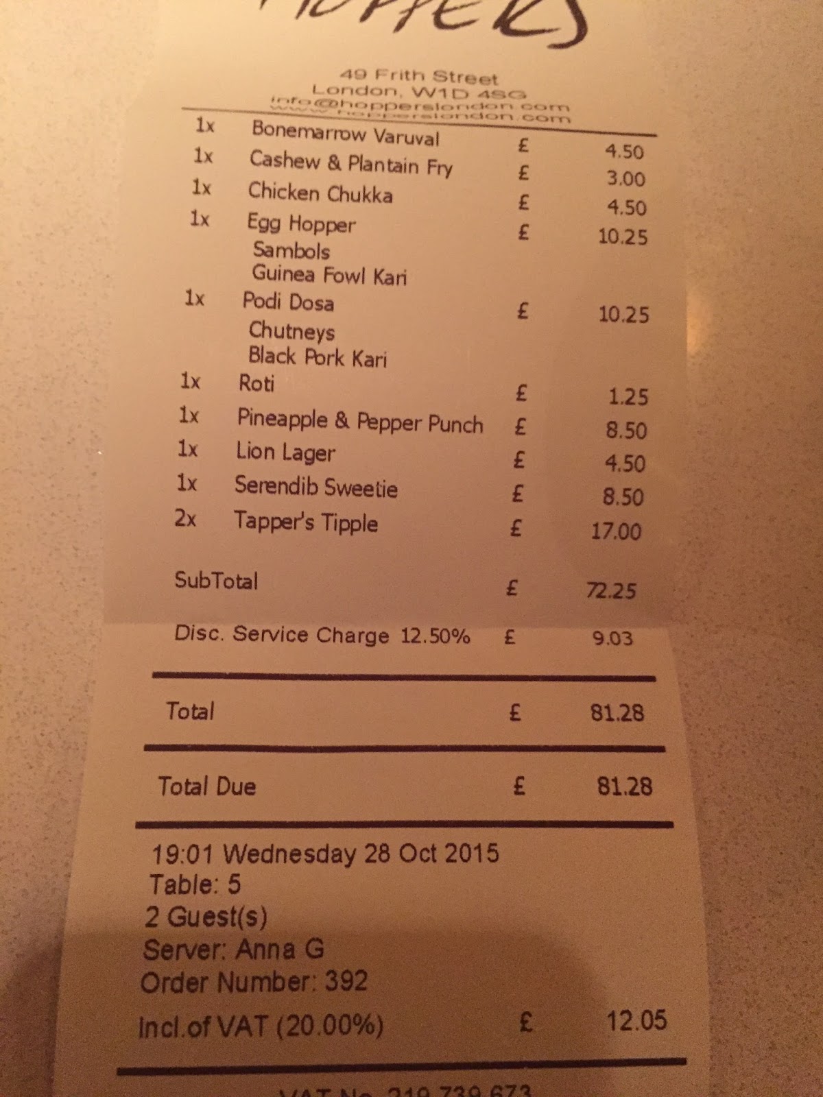 Cheese and Biscuits Hoppers, Soho