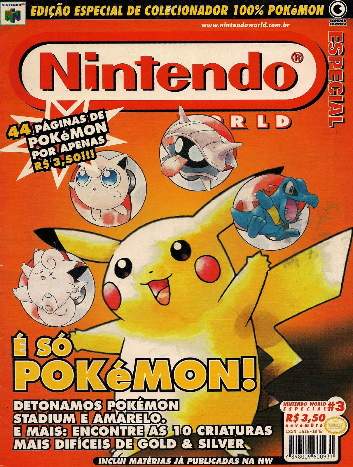Museum dos Games - Tudo sobre os jogos que marcaram época!: Pokémon Yellow  (GB) - Detonado