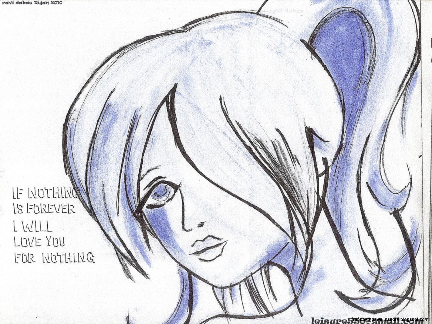 Cute Anime Girl Sketch Cute Anime Girl Sketch