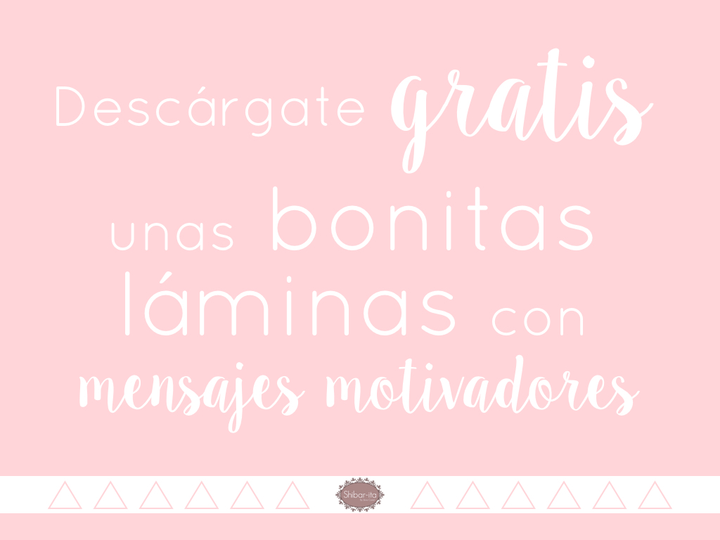 Shibar ita Láminas motivadoras descargables Shibar ita Láminas motivadoras descargables