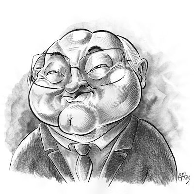 caricacture de Michel Sapin - Homme Politique de Gauche ?
