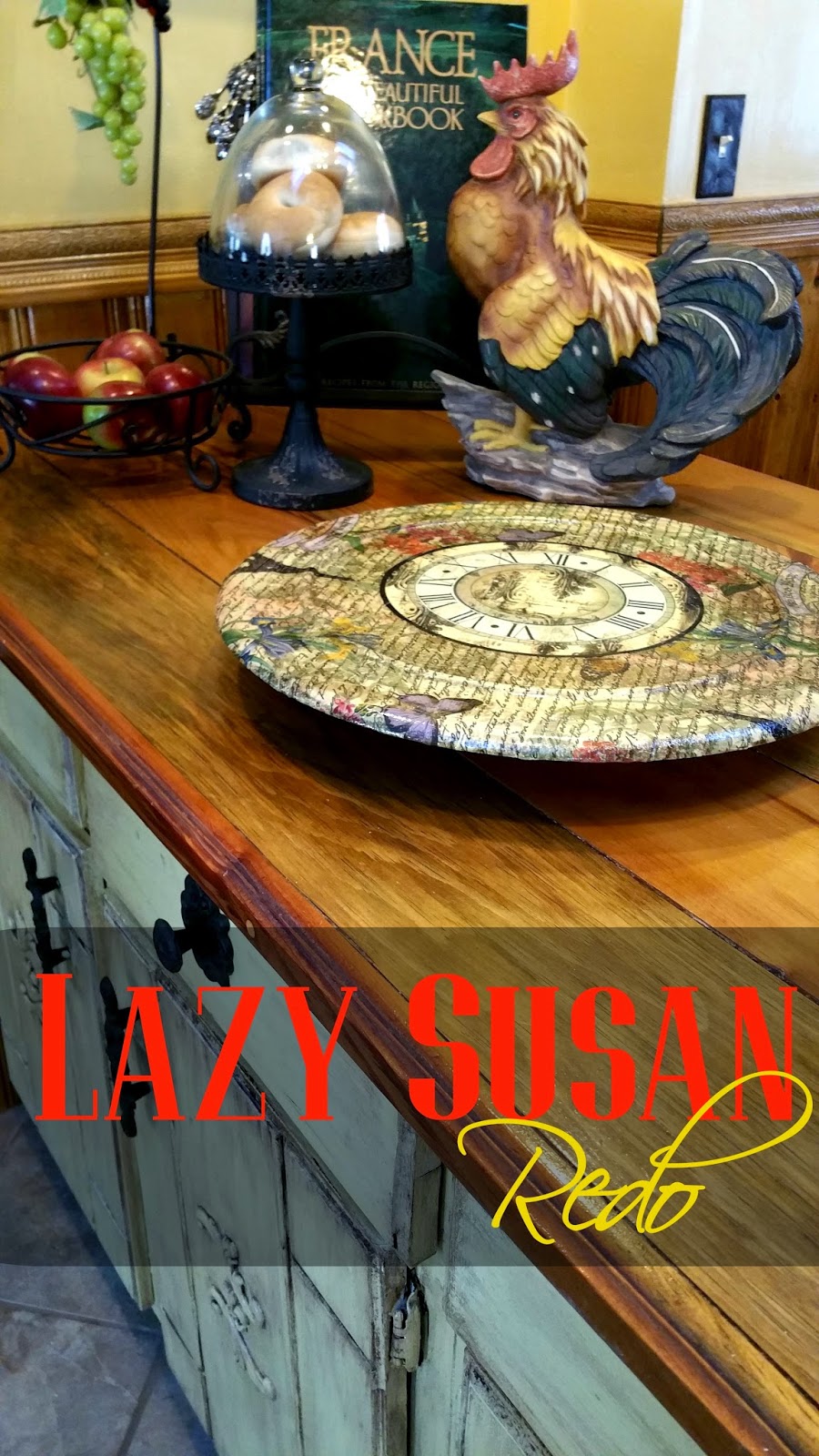 Lazy Susan Redo Decoupage with Napkins Redo It Yourself Inspirations