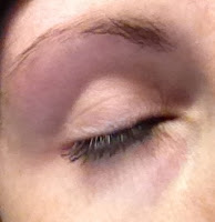 Lashes after mascara, closed