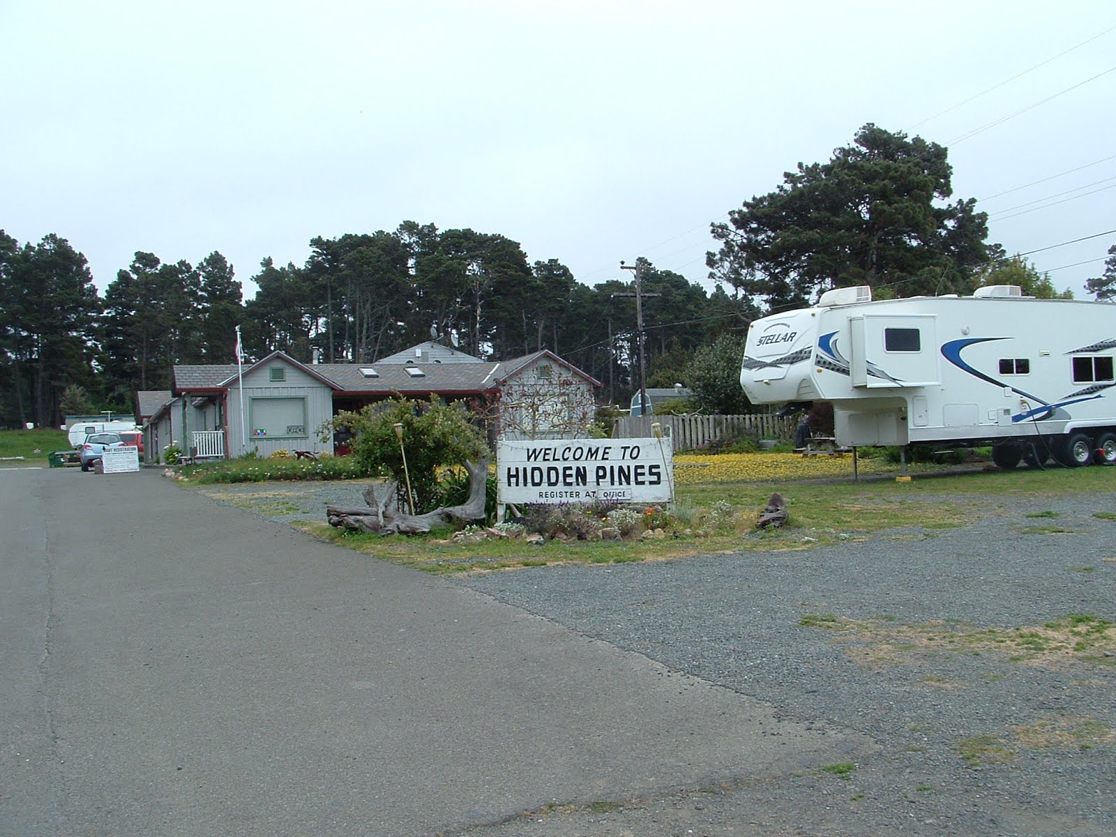 Hidden Pines RV Park Campground Fort Bragg California Fort Bragg RV
