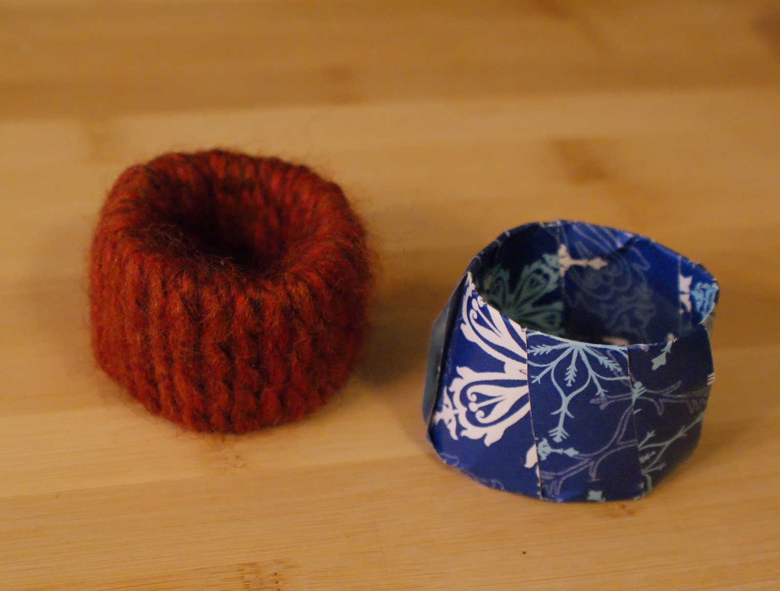 Do that. Yarn Craft Napkin Rings