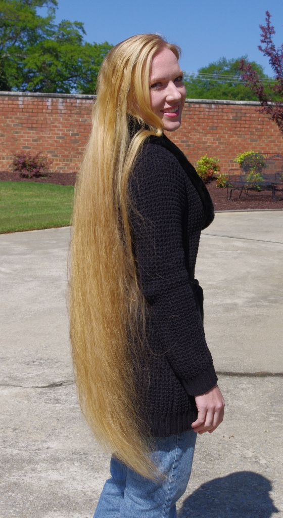 Braids & Hairstyles for Super Long Hair Blonde KneeLength Hair Pictures