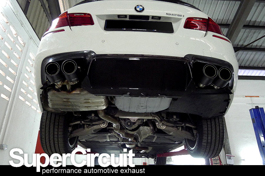 SUPERCIRCUIT Exhaust Pro Shop BMW 528i (F10) Quad Exhaust Conversion