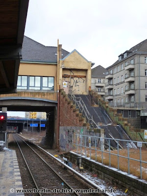 berlin, verschiede, bildern, sbahn, s-bahn, alte, ausser betrieb, treppe, bahnsteig