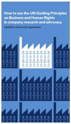 Titelseite der Publikation 'How to use the UN Guiding Principles on Business and Human Rights in company research and advocacy'